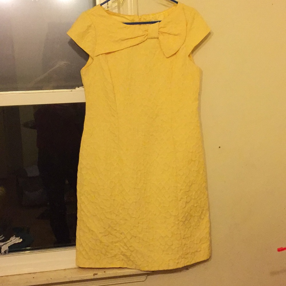 Vintage Yellow Cap Sleeve Dress